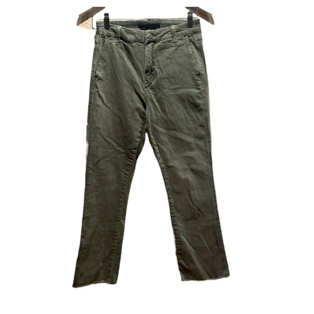 Joe’s Jeans Women’s Khaki Green Raw Hem Jeans Size 27